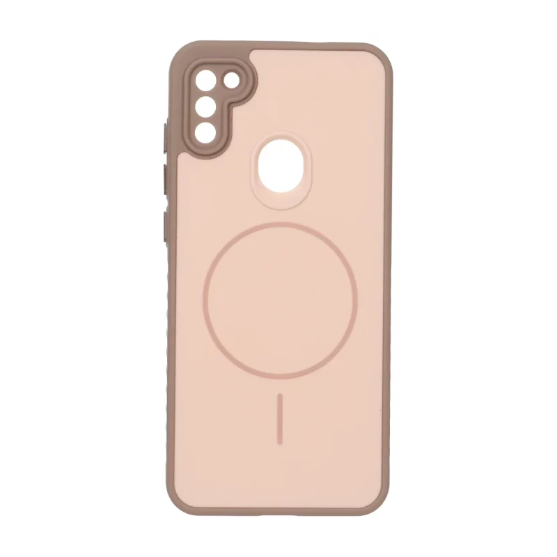 قاب Soft طرح مگ سیف محافظ لنزدار Samsung Galaxy A11 / M11 - نسکافه ای - تصویر 2