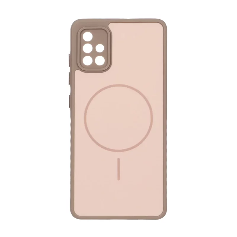قاب Soft طرح مگ سیف محافظ لنزدار Samsung Galaxy A51 / M40s - نسکافه ای - تصویر 2
