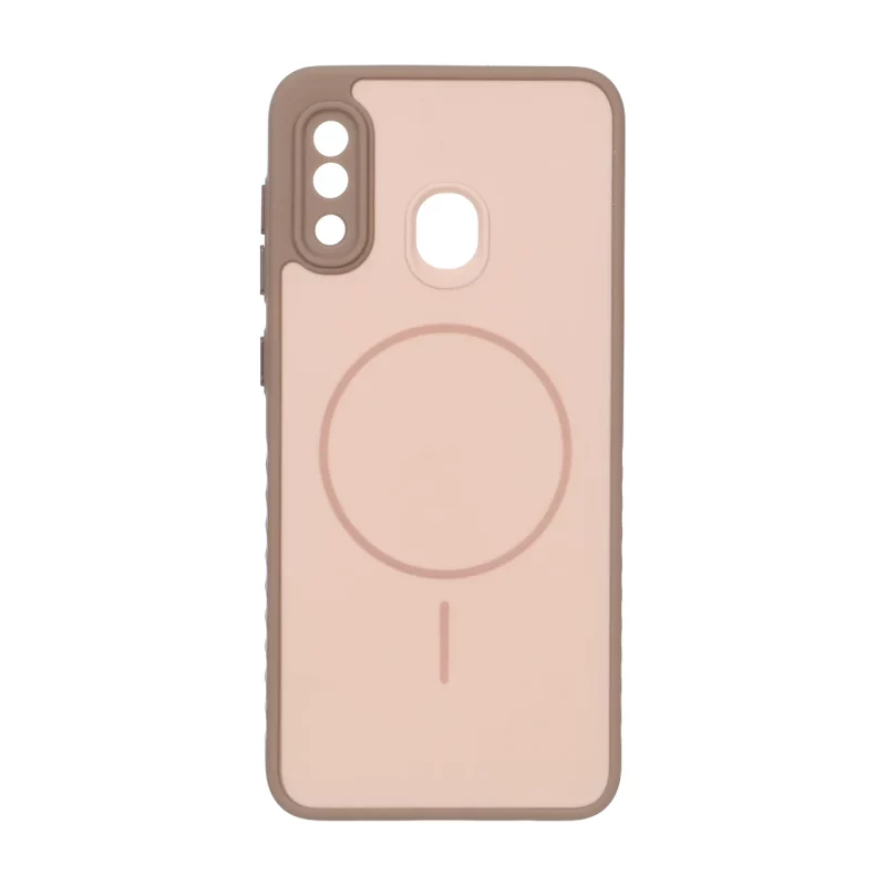 قاب Soft طرح مگ سیف محافظ لنزدار Samsung Galaxy A30 / A20 - نسکافه ای - تصویر 2