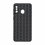 قاب روبیک پشت براق محافظ لنزدار Samsung Galaxy A30 / A20 - مشکی