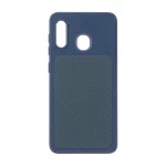 قاب سوزنی مستطیل شطرنجی Samsung Galaxy A30 / A20 - سرمه ای