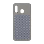 قاب سوزنی مستطیل شطرنجی Samsung Galaxy A30 / A20 - خاکستری
