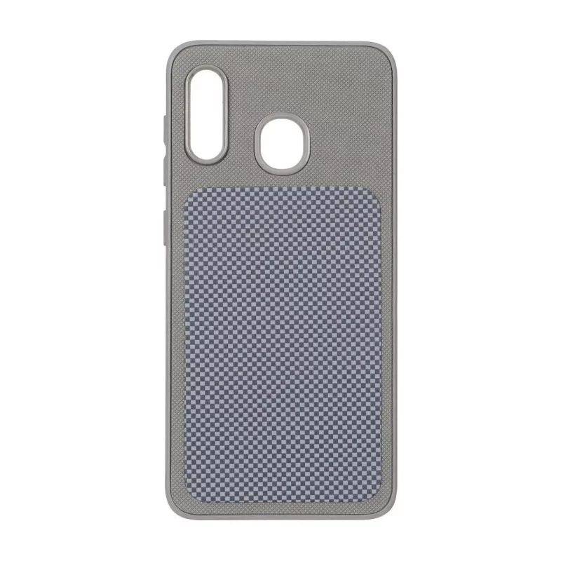قاب سوزنی مستطیل شطرنجی Samsung Galaxy A30 / A20 - خاکستری - تصویر 2