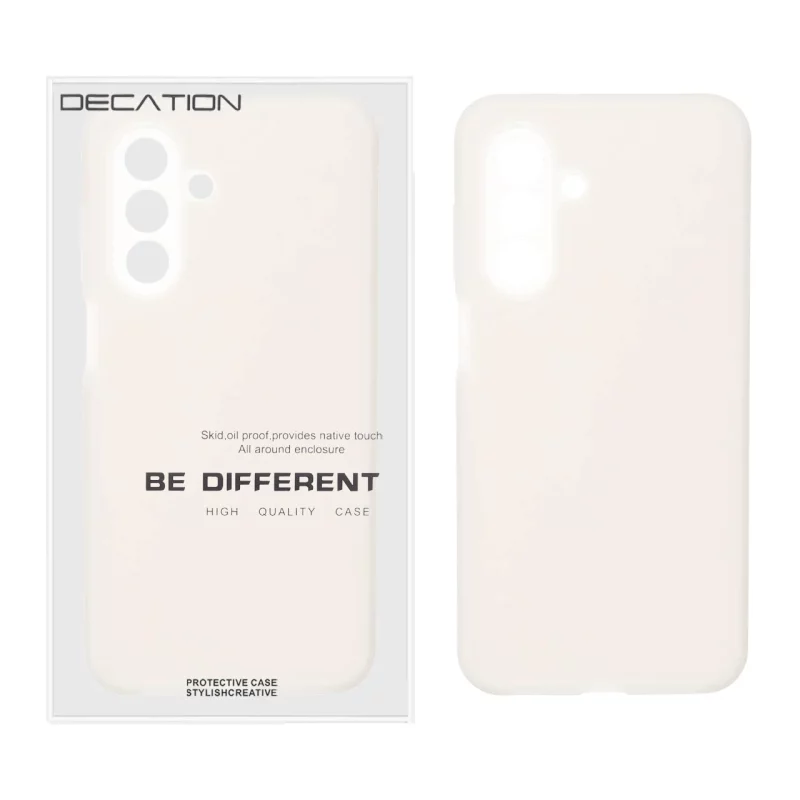 قاب Decation سیلیکونی پاستیلی محافظ لنزدار Samsung Galaxy A17 / A26 - کرم (پک دار) - تصویر 2