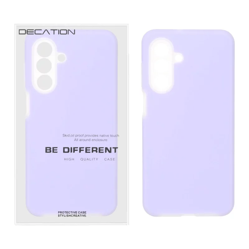 قاب Decation سیلیکونی پاستیلی محافظ لنزدار Samsung Galaxy A17 / A26 - یاسی (پک دار) - تصویر 2