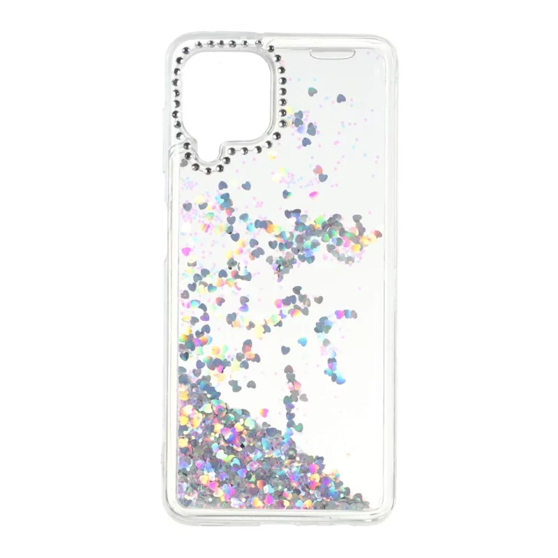 قاب آکواریومی اکلیلی دور ژله ای نگین دار Samsung Galaxy A22 4G / M22 / M32 4G / F22 - طرح 42 - تصویر 2