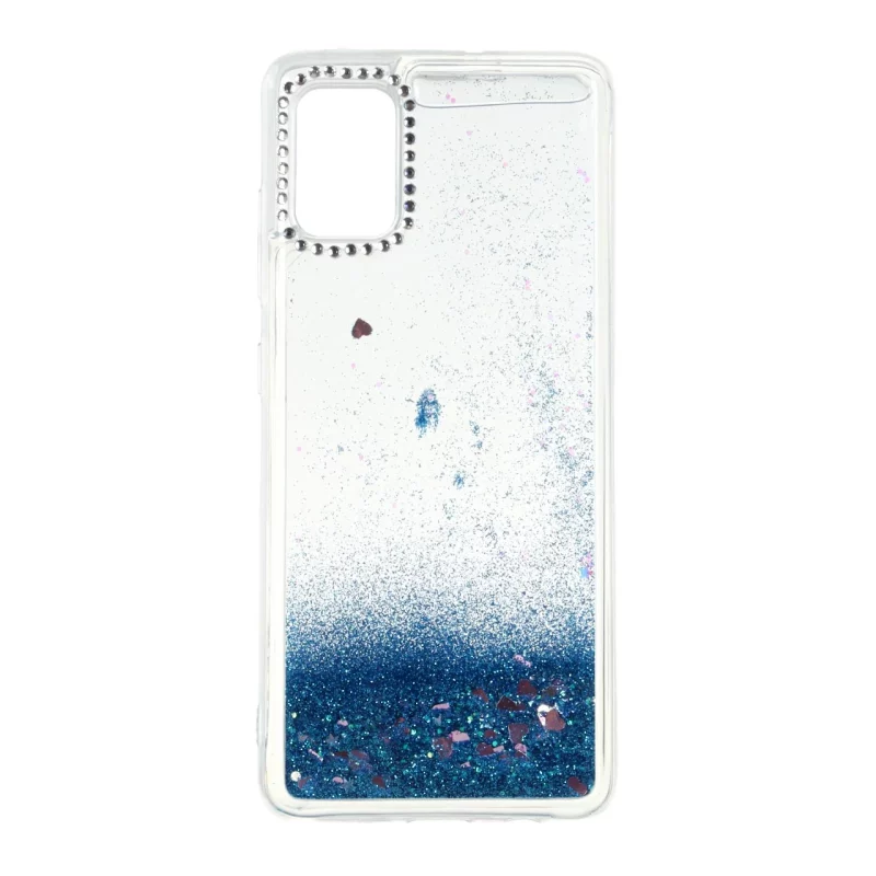 قاب آکواریومی اکلیلی دور ژله ای نگین دار Samsung Galaxy A51 / M40s - طرح 78 - تصویر 2