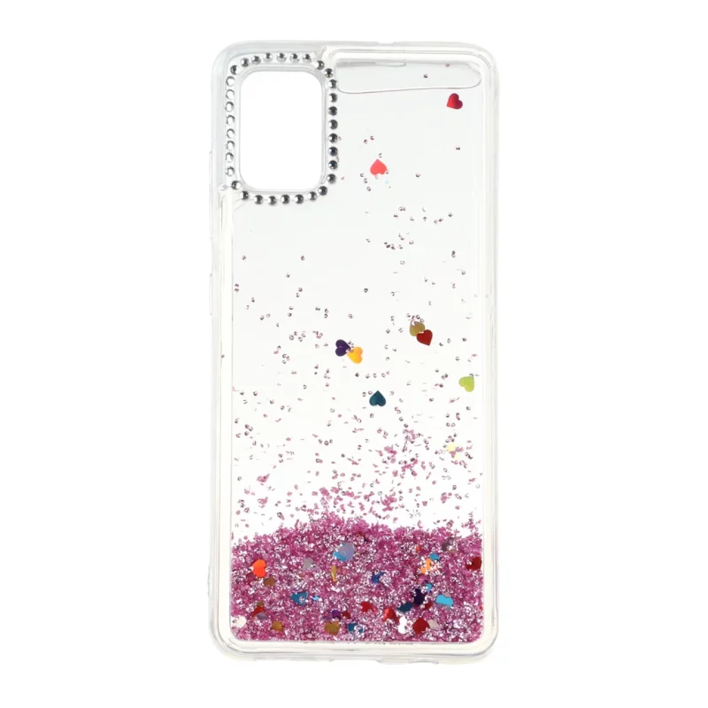 قاب آکواریومی اکلیلی دور ژله ای نگین دار Samsung Galaxy A51 / M40s - طرح 80 - تصویر 2