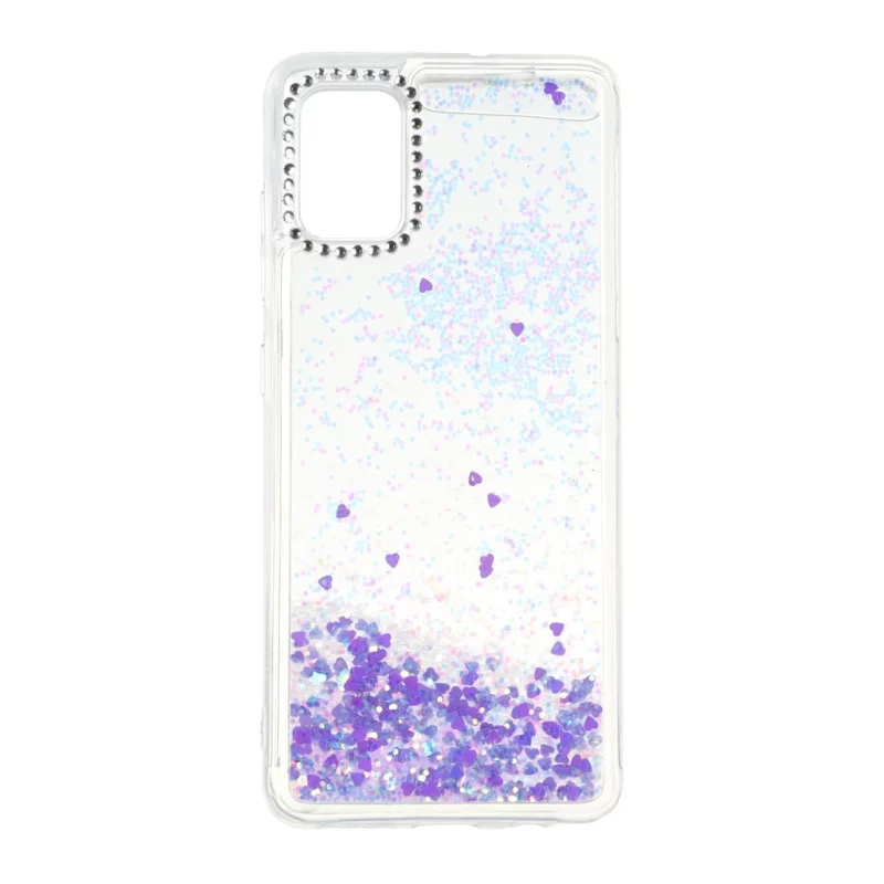قاب آکواریومی اکلیلی دور ژله ای نگین دار Samsung Galaxy A51 / M40s - طرح 81 - تصویر 2