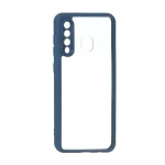 قاب پشت سخت شفاف محافظ لنزدار دور رنگی Samsung Galaxy A30 / A20 - سرمه ای