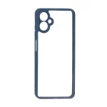 قاب پشت سخت شفاف محافظ لنزدار دور رنگی Samsung Galaxy A06 - سرمه ای