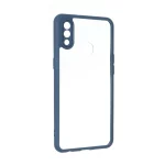 قاب پشت سخت شفاف محافظ لنزدار دور رنگی Samsung Galaxy A10s - سرمه ای