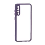 قاب پشت سخت شفاف محافظ لنزدار دور رنگی Samsung Galaxy A50 / A50s / A30s - بنفش