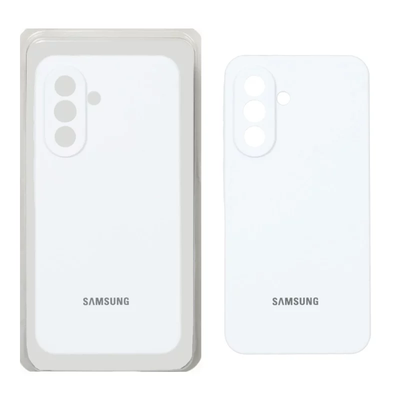 قاب سیلیکونی پاک کنی محافظ لنزدار اورجینال Samsung Galaxy A57 - سفید (پک اصلی) - تصویر 2