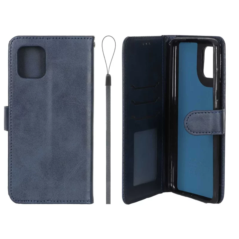 کیف موبایل مگنتی درجه یک داخل خز MNC Plus مدل Samsung Galaxy Note 10 lite - سرمه ای - تصویر 2