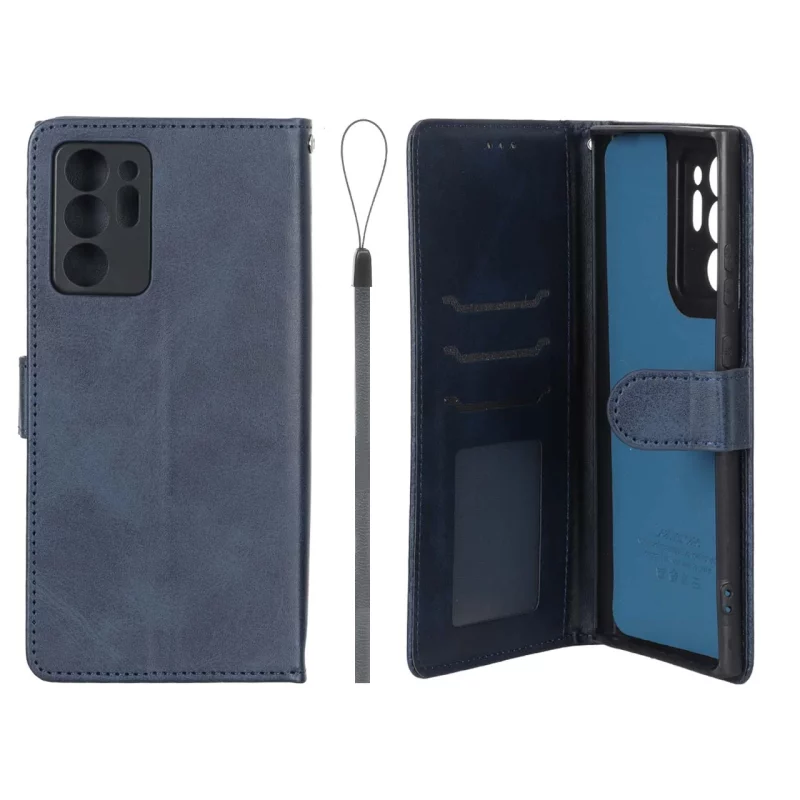 کیف موبایل مگنتی درجه یک داخل خز MNC Plus مدل Samsung Galaxy Note20 Ultra - سرمه ای - تصویر 2