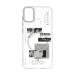 قاب ژله ای شفاف طرح مگ سیف دور لنز نگین دار Samsung Galaxy A11 / M11 - کد 197