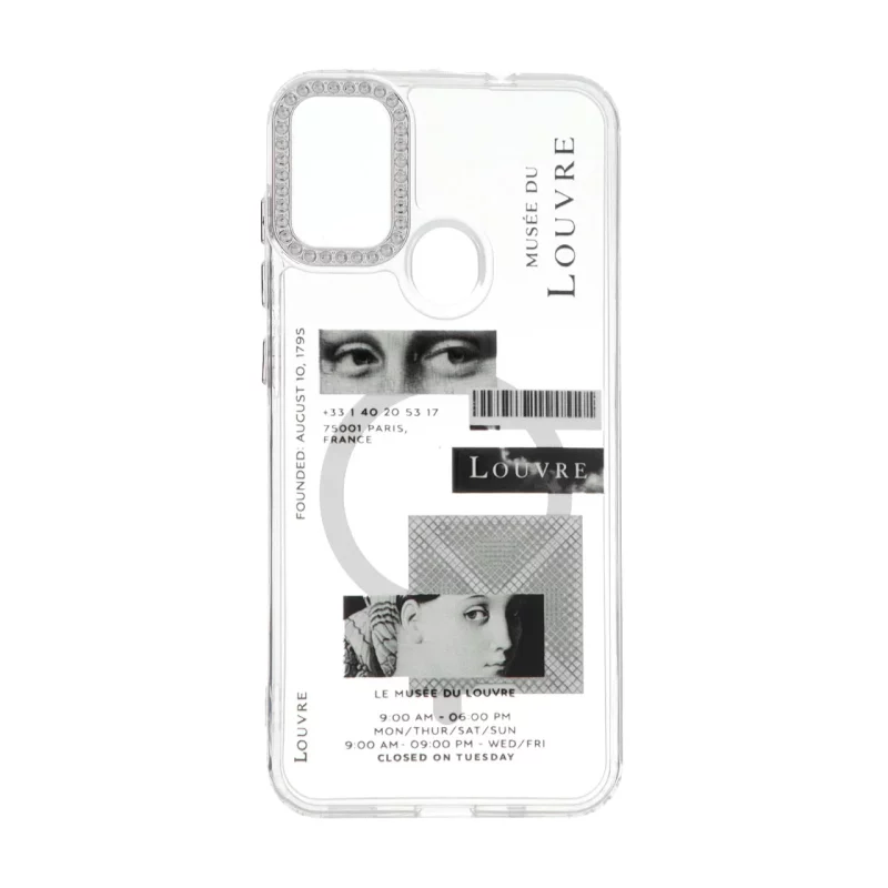 قاب ژله ای شفاف طرح مگ سیف دور لنز نگین دار Samsung Galaxy A11 / M11 - کد 197 - تصویر 2