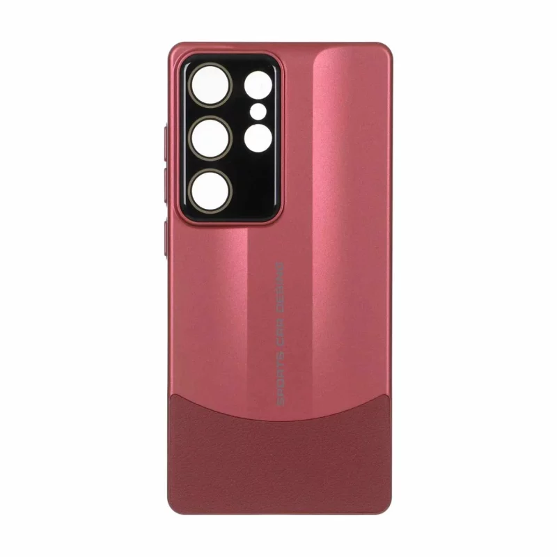 قاب Sports Design محافظ لنز شیشه ای Samsung Galaxy S25 Ultra - زرشکی - تصویر 2