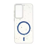 قاب اکلیلی طرح مگ سیف لنز کروم Samsung Galaxy S24 FE - آبی کاربنی
