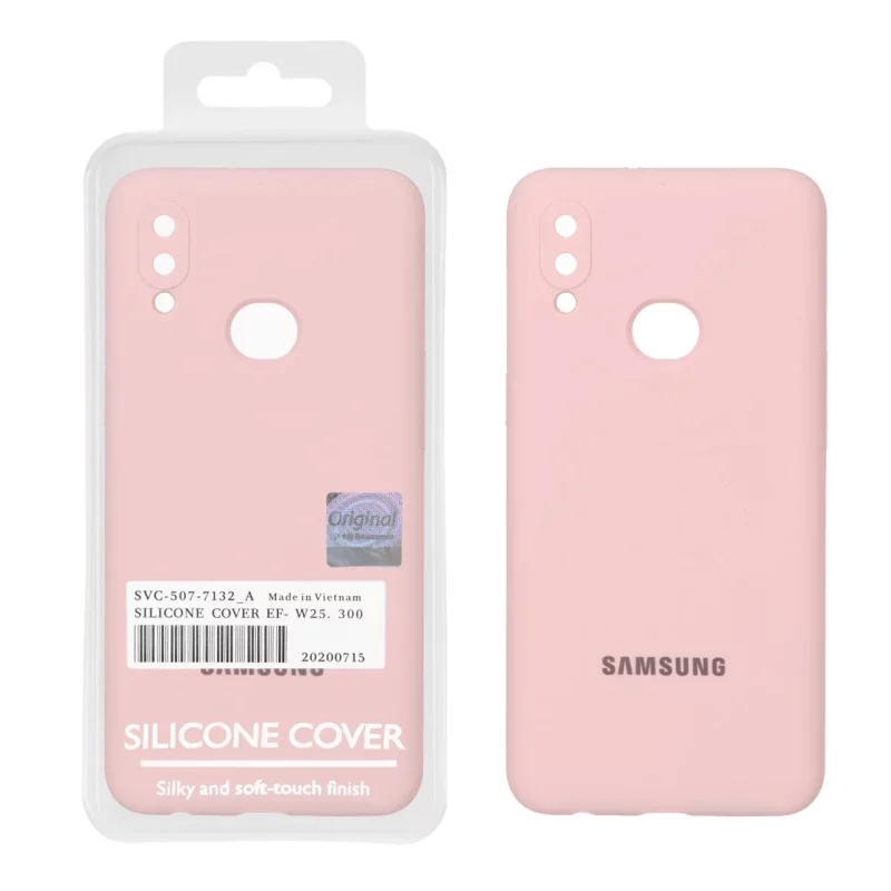 قاب سیلیکونی پاک کنی اورجینال Master Quality مدل Samsung Galaxy A10s - صورتی چرک (پک دار) - تصویر 2