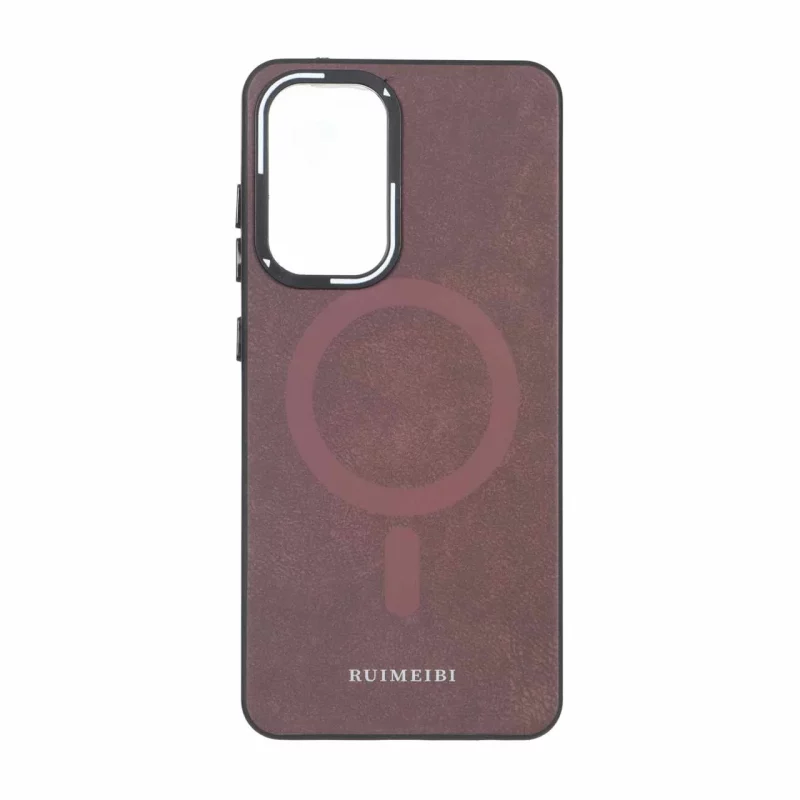 قاب Ruimeibi طرح مگ سیف لنز خطی Samsung Galaxy A52 / A52s - زرشکی - تصویر 2