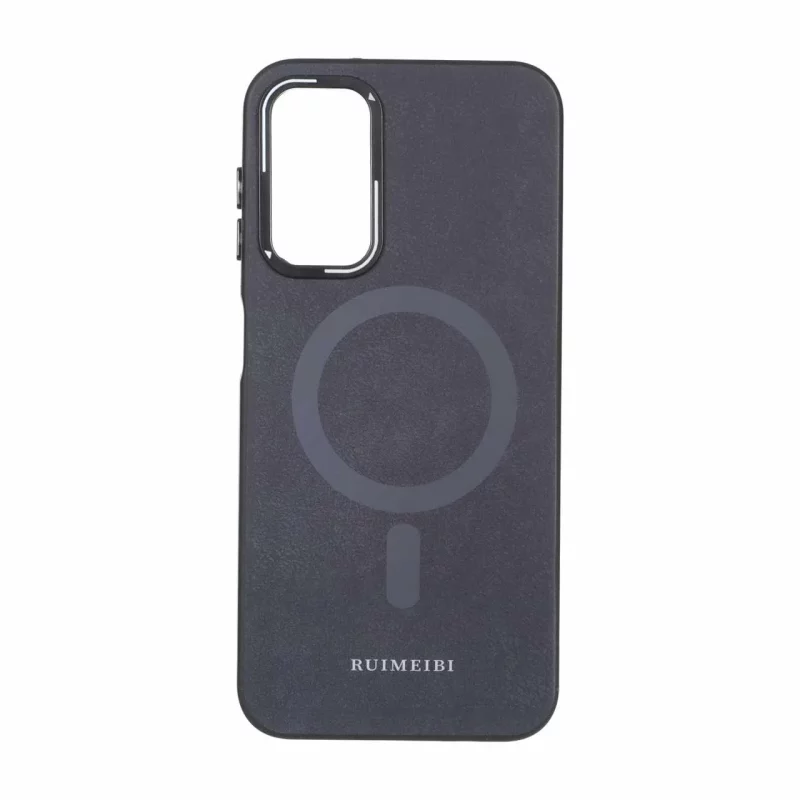 قاب Ruimeibi طرح مگ سیف لنز خطی Samsung Galaxy A14 - سرمه ای تیره - تصویر 2