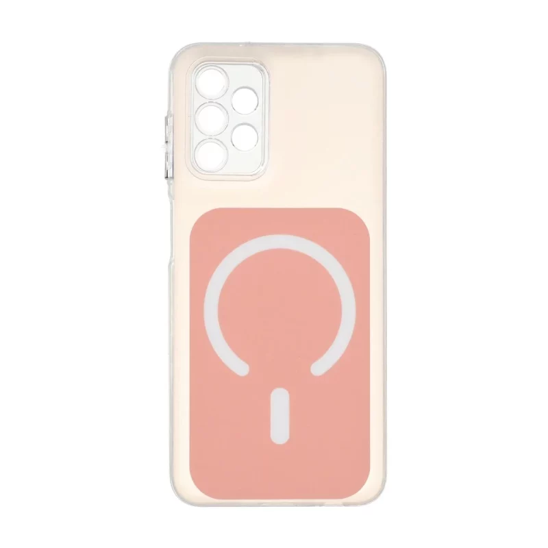 قاب مستطیلی دور ژله ای طرح مگ سیف لنز شفاف Samsung Galaxy A13 4G / A13 5G / A04s / M13 4G / M23 / F13 - گلبهی - تصویر 2