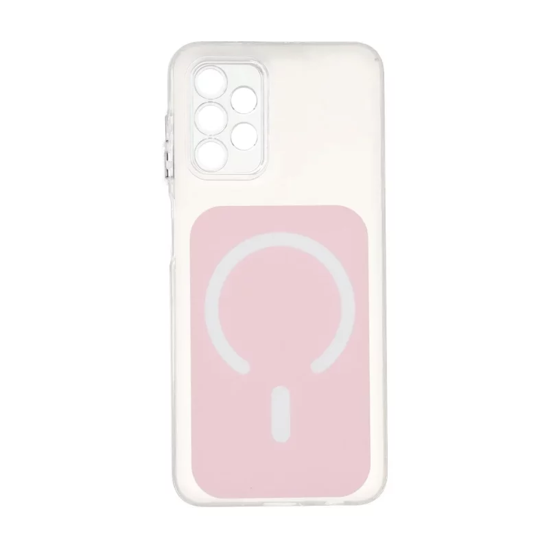 قاب مستطیلی دور ژله ای طرح مگ سیف لنز شفاف Samsung Galaxy A13 4G / A13 5G / A04s / M13 4G / M23 / F13 - صورتی - تصویر 2