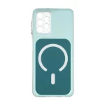 قاب مستطیلی دور ژله ای طرح مگ سیف لنز شفاف Samsung Galaxy A13 4G / A13 5G / A04s / M13 4G / M23 / F13 - سبز