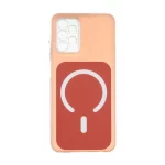 قاب مستطیلی دور ژله ای طرح مگ سیف لنز شفاف Samsung Galaxy A13 4G / A13 5G / A04s / M13 4G / M23 / F13 - قرمز