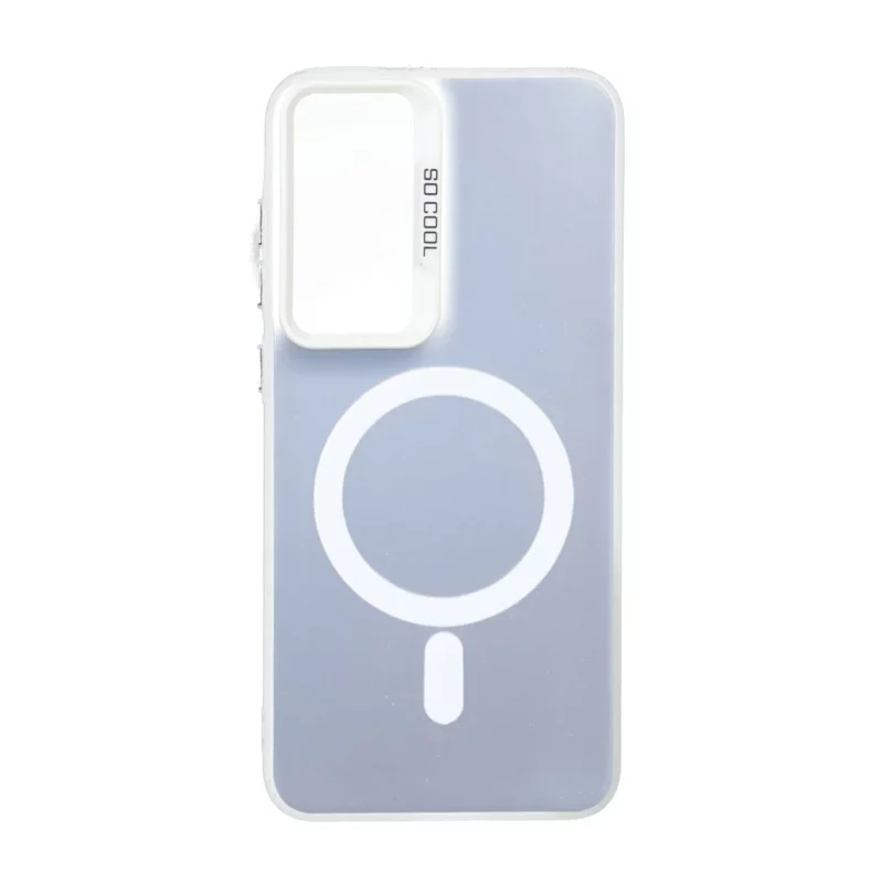 قاب SO COOL براق طرح مگ سیف Samsung Galaxy S25 FE - سفید - تصویر 2