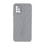 قاب پافر لوزی Imagination دور لنز براق Samsung Galaxy A51 / M40s - طوسی