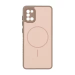 قاب Soft طرح مگ سیف محافظ لنزدار Samsung Galaxy A31 - نسکافه ای