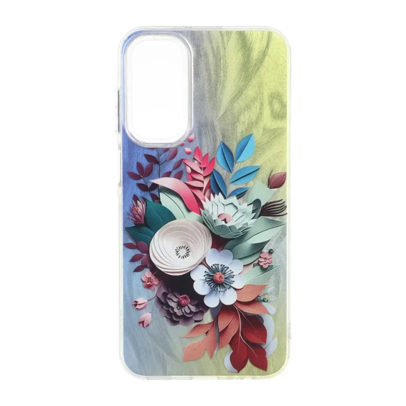 قاب اطلسی Flower دور شفاف Samsung Galaxy A15 - طرح 8 - تصویر 2