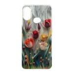 قاب اطلسی Flower دور شفاف Samsung Galaxy A10s - طرح 25