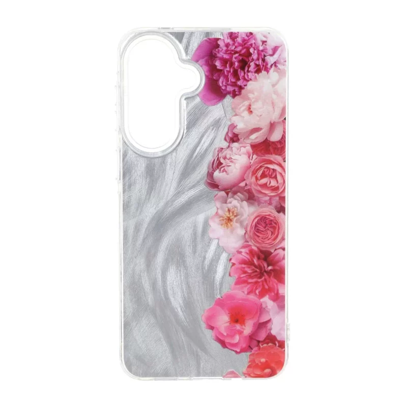 قاب اطلسی Flower دور شفاف Samsung Galaxy A57 - طرح 32 - تصویر 2
