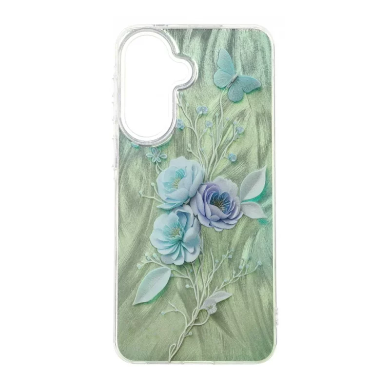 قاب اطلسی Flower دور شفاف Samsung Galaxy A57 - طرح 33 - تصویر 2