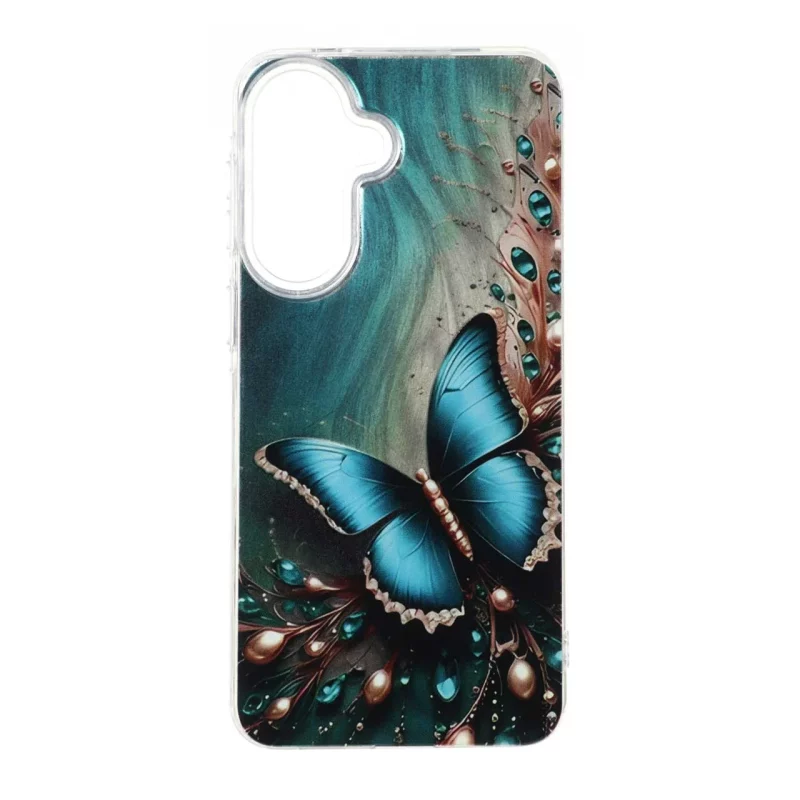 قاب اطلسی Flower دور شفاف Samsung Galaxy A57 - طرح 34 - تصویر 2