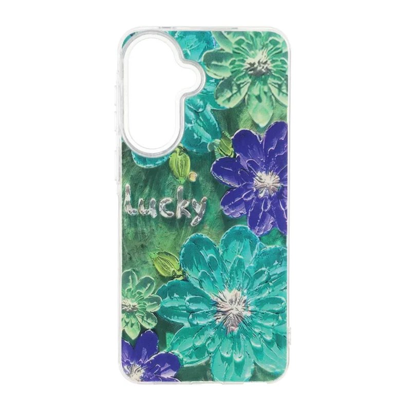 قاب اطلسی Flower دور شفاف Samsung Galaxy A57 - طرح 39 - تصویر 2