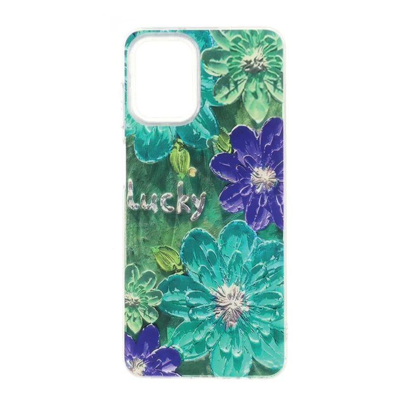 قاب اطلسی Flower دور شفاف Samsung Galaxy A12 / M12 / F12 - طرح 65 - تصویر 2