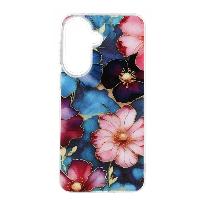 قاب اطلسی Flower دور شفاف Samsung Galaxy A37 - طرح 72 - تصویر 2