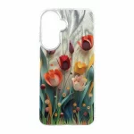 قاب اطلسی Flower دور شفاف Samsung Galaxy A37 - طرح 78