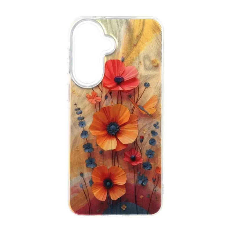 قاب اطلسی Flower دور شفاف Samsung Galaxy A37 - طرح 79 - تصویر 2
