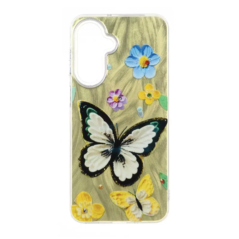 قاب اطلسی Flower دور شفاف Samsung Galaxy A17 / A26 - طرح 103 - تصویر 2