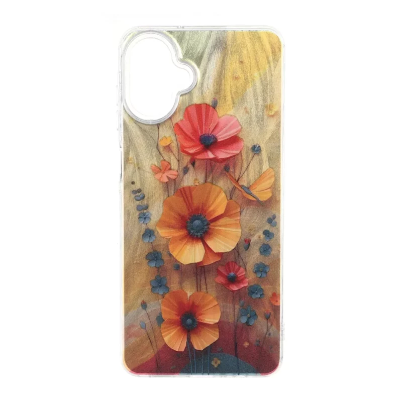 قاب اطلسی Flower دور شفاف Samsung Galaxy A07 - طرح 111 - تصویر 2