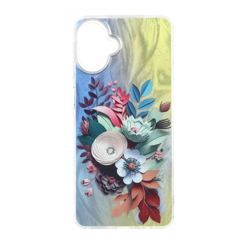 قاب اطلسی Flower دور شفاف Samsung Galaxy A07 - طرح 117 - تصویر 2