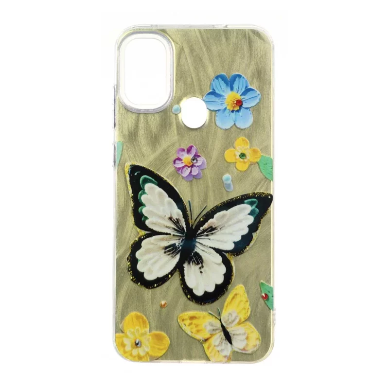 قاب اطلسی Flower دور شفاف Samsung Galaxy A11 / M11 - طرح 145 - تصویر 2