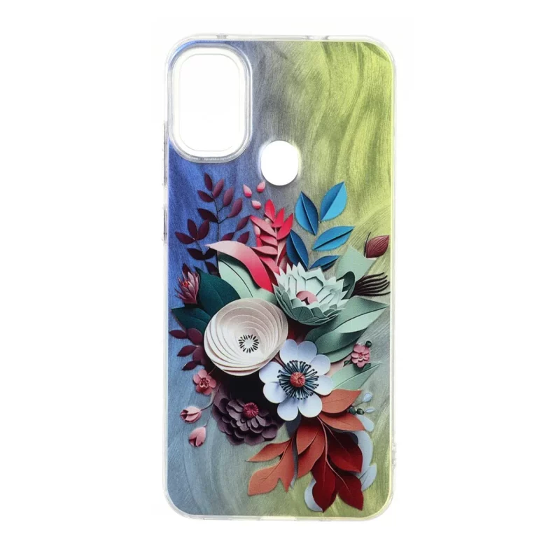 قاب اطلسی Flower دور شفاف Samsung Galaxy A11 / M11 - طرح 146 - تصویر 2