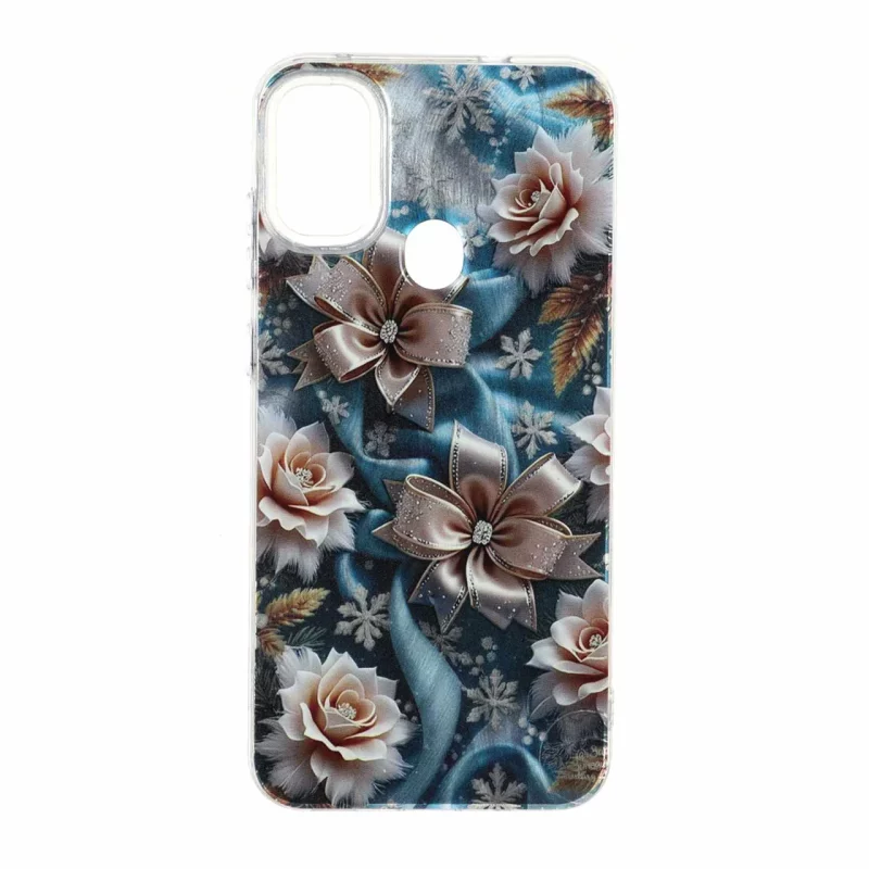 قاب اطلسی Flower دور شفاف Samsung Galaxy A11 / M11 - طرح 147 - تصویر 2